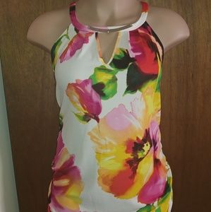 Colorful Sleeveless Blouse